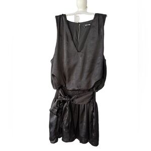 DO+BE black all silk dress size Small NWOT